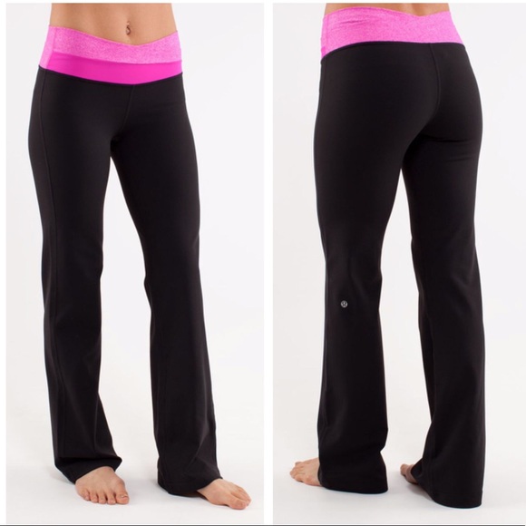 lululemon athletica Pants - Lululemon Astro Pant Black/Heathered Paris Pink 6